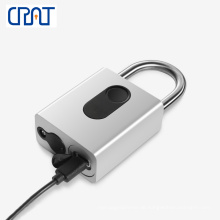 IP65 Smart Security Fingerabdruck Vorhängeschloss mit USB -Ladung